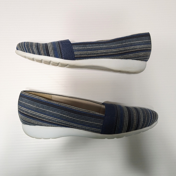 9.5N Munro Bonita Slip-On Espadrille Blue Multi Flat Loafer - Picture 6 of 9